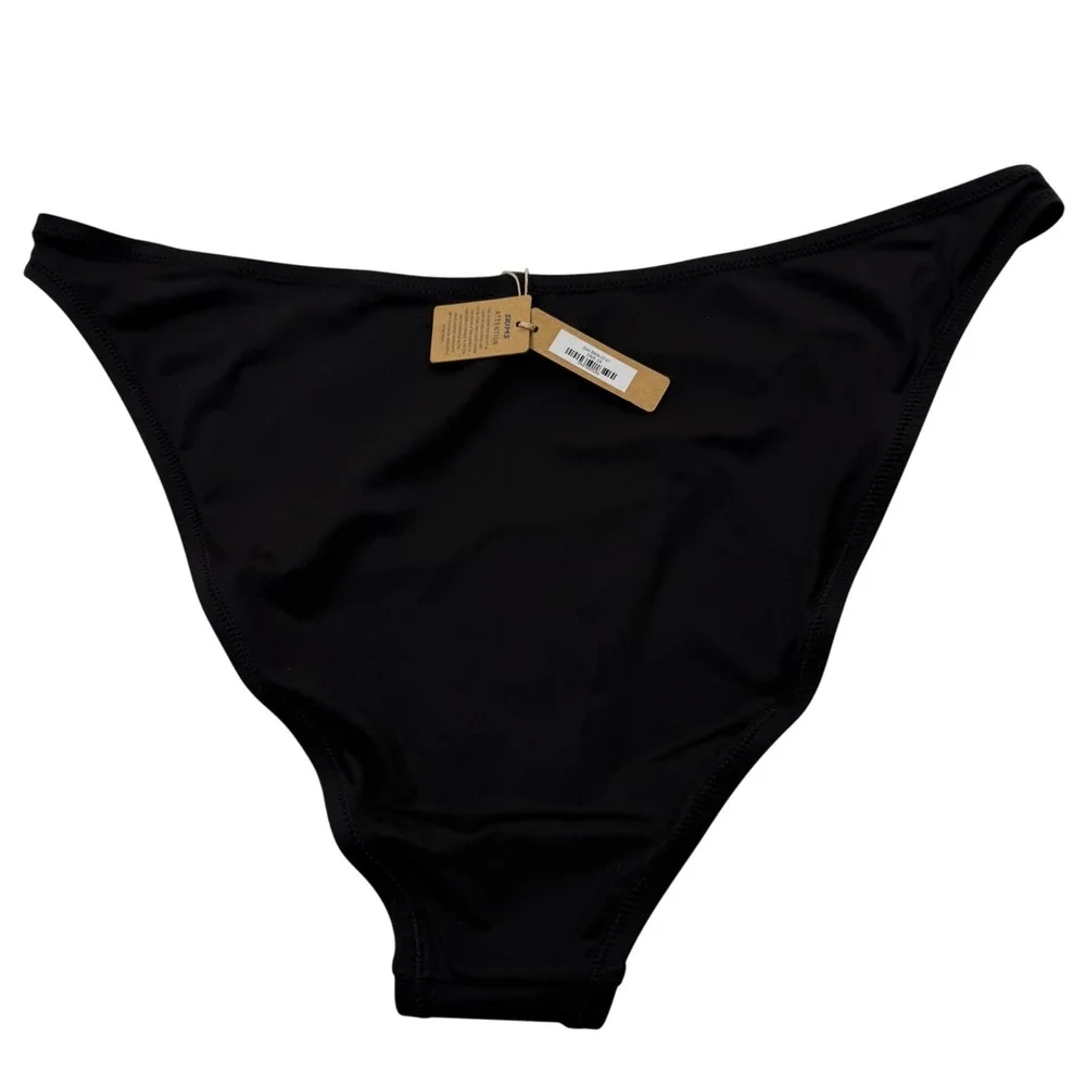 SKIMS Swim Cheeky Tanga Bottoms Lot‎ of 2 Marble Onyx 3X